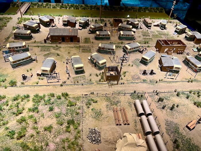 大阪くらしの今昔館の展示物城北バス住宅